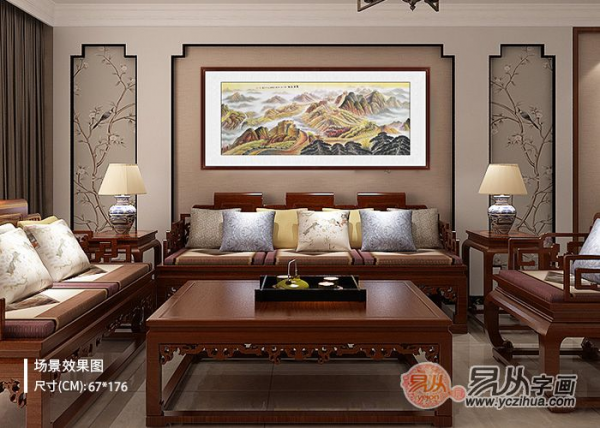 沙發(fā)后面掛什么畫(huà)旺財(cái) 據(jù)說(shuō)這樣掛畫(huà)好運(yùn)一整年