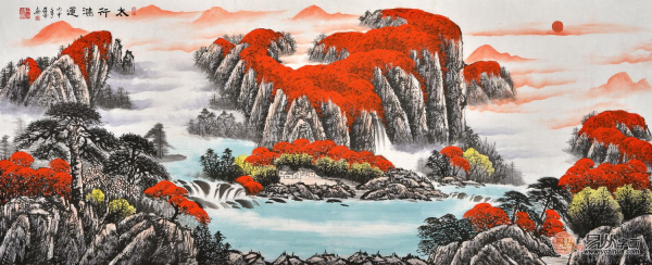辦公室適合掛什么字畫(huà) 彰顯品位與身份的山水畫(huà)