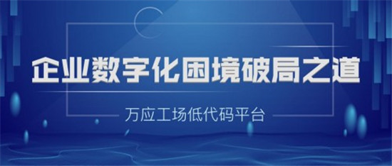 萬應(yīng)工場低代碼平臺——企業(yè)數(shù)字化困境破局之道