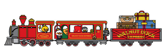坐上“核桃小鴨”號列車與核桃家族一起開啟奇妙之旅吧！