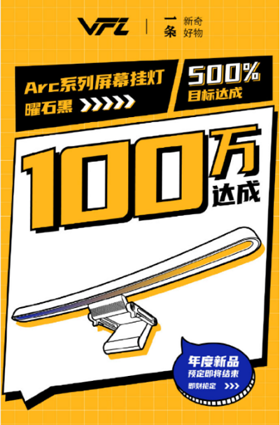 實力驚人！VFZ曲面屏幕掛燈成桌面照明新選擇
