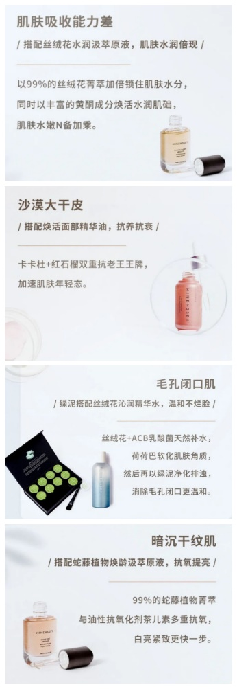 泥膜哪個(gè)牌子好用 MINENSSEY蔓索泥膜百變混搭對策全新升級新體驗(yàn)