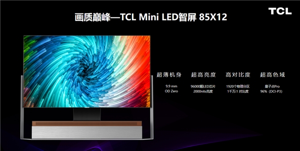 遙遙領(lǐng)先！TCL全球首款 OD Zero Mini LED智屏創(chuàng)智慧顯示新高度！