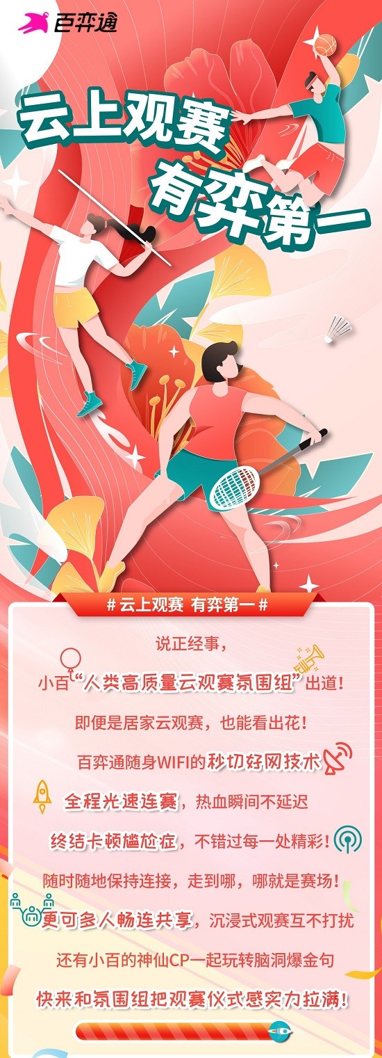 百弈通隨身WiFi秒切科技 賦能體育賽事升級“云觀賽”體驗(yàn)