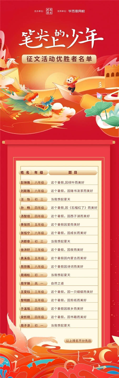 夏天永遠都在，少年們的故事未完待續(xù)……