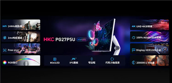 HKC惠科強(qiáng)勢(shì)領(lǐng)跑 帶來首款國(guó)產(chǎn)MiniLED+4K旗艦顯示器