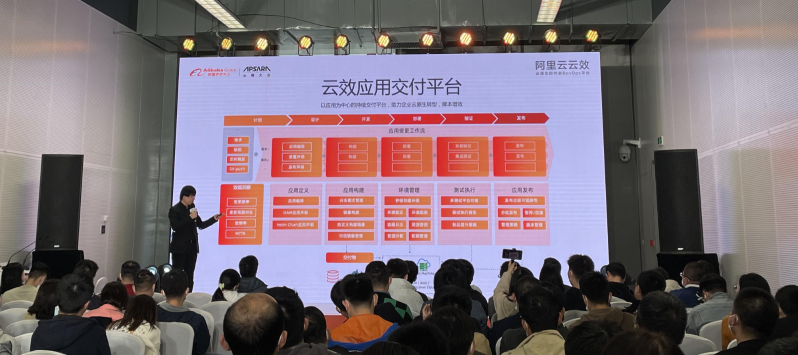 阿里云云效發(fā)布云原生應(yīng)用交付平臺(tái)，加速企業(yè)云原生DevOps規(guī)?；涞?/></p><p><strong>云原生時(shí)代需要以應(yīng)用為</strong><strong>中</strong><strong>心的De</strong><strong>vOps</strong><strong>平臺(tái)</strong></p><p>隨著Docker、K8S、微服務(wù)架構(gòu)等云原生技術(shù)的成熟與普及,企業(yè)采納云原生成為必然趨勢(shì)。據(jù)Gartner預(yù)測(cè),到2022年,將有75%的企業(yè)應(yīng)用云原生技術(shù)。</p><p>然而,現(xiàn)狀是大部分企業(yè)仍然只是在測(cè)試環(huán)境或者小范圍中應(yīng)用云原生。這是因?yàn)樵圃诮o企業(yè)帶來(lái)了更低的成本和更高效的軟件開(kāi)發(fā)的同時(shí),也帶來(lái)了新的技術(shù)門檻——企業(yè)需要全新的運(yùn)維方式和研發(fā)流程、以及大量一線開(kāi)發(fā)人員的培訓(xùn)成本。</p><p>要想規(guī)?；涞卦圃?離不開(kāi)DevOps工具平臺(tái)的支持。那么,什么是適合云原生時(shí)代的DevOps平臺(tái)呢?答案是以應(yīng)用為中心。</p><p>所謂的應(yīng)用是線上提供給用戶的一個(gè)服務(wù),一個(gè)應(yīng)用可以關(guān)聯(lián)代碼庫(kù)、多個(gè)環(huán)境如開(kāi)發(fā)、測(cè)試、線上環(huán)境等,以及 CICD流程和各種資源如容器、數(shù)據(jù)庫(kù)等。</p><p>相比于K8S的資源視角,應(yīng)用視角可以讓開(kāi)發(fā)者更方便地去設(shè)計(jì)部署架構(gòu)、申請(qǐng)資源、規(guī)范上線流程、分配人員權(quán)限等。而企業(yè)要落地云原生,核心就是讓眾多開(kāi)發(fā)人員可以自運(yùn)維。</p><p>總結(jié)來(lái)看,以應(yīng)用為中心對(duì)企業(yè)有3大好處:</p><p>1、<strong>方便組織資產(chǎn)和交付過(guò)程</strong>。企業(yè)可以以應(yīng)用為中心來(lái)聚合代碼、交付流程、制品、測(cè)試、環(huán)境資源等,在一個(gè)平臺(tái)來(lái)統(tǒng)一管理。</p><p>2、<strong>多角色協(xié)同開(kāi)發(fā)運(yùn)維</strong>。落地DevOps的關(guān)鍵是豐富的自動(dòng)化工具和運(yùn)維兜底策略可以讓每個(gè)開(kāi)發(fā)高效工作而無(wú)需擔(dān)心線上風(fēng)險(xiǎn),在以應(yīng)用為中心的DevOps平臺(tái)上,運(yùn)維工程師可以圍繞應(yīng)用去配置流程和規(guī)則,將部署和運(yùn)維過(guò)程自動(dòng)化。而開(kāi)發(fā)可以成為操作者,專注代碼編寫和功能驗(yàn)證。這才是真正的DevOps。</p><p>3、<strong>關(guān)注點(diǎn)分離和安全合規(guī)</strong>。應(yīng)用將研發(fā)視角和K8S資源視角做了分離,運(yùn)維工程師將應(yīng)用的交付運(yùn)維工作交給開(kāi)發(fā)以后,可以專注于基礎(chǔ)設(shè)施運(yùn)維和高可用保障。企業(yè)管理者也可以通過(guò)對(duì)應(yīng)用交付流程的統(tǒng)一管控來(lái)達(dá)到安全合規(guī)的目的,比如可以在重大節(jié)日禁止變更,或者統(tǒng)一設(shè)置上線審批流程等等。</p><p><strong>云效App</strong><strong>Stack——以</strong><strong>應(yīng)用為</strong><strong>中</strong><strong>心的云原生應(yīng)用交付平臺(tái)</strong></p><p>本次阿里云云效發(fā)布的應(yīng)用交付平臺(tái)AppStack,就是這樣一款以應(yīng)用為中心的云原生應(yīng)用交付平臺(tái)。</p><p align=