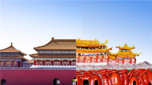 抓住年輕人的消費習慣！海爾冰箱用食材拼出“國潮”建筑