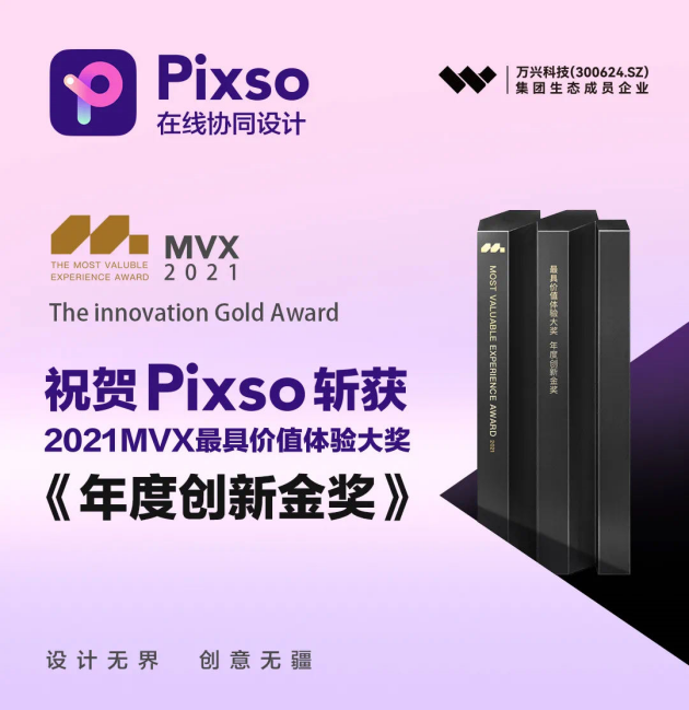 UI設(shè)計(jì)新起之秀Pixso斬獲MVX年度創(chuàng)新金獎(jiǎng)