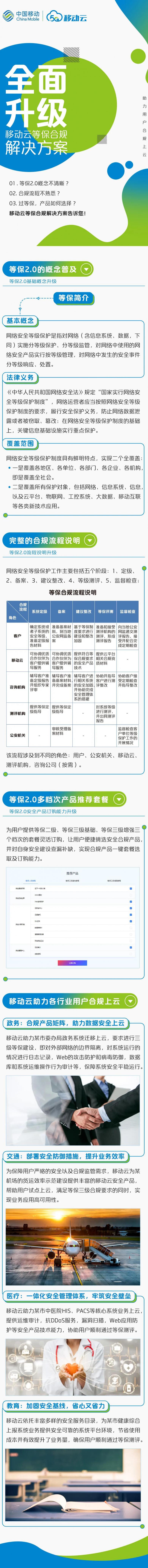移動云等保2.0解決方案，助力企業(yè)安全合規(guī)上云！