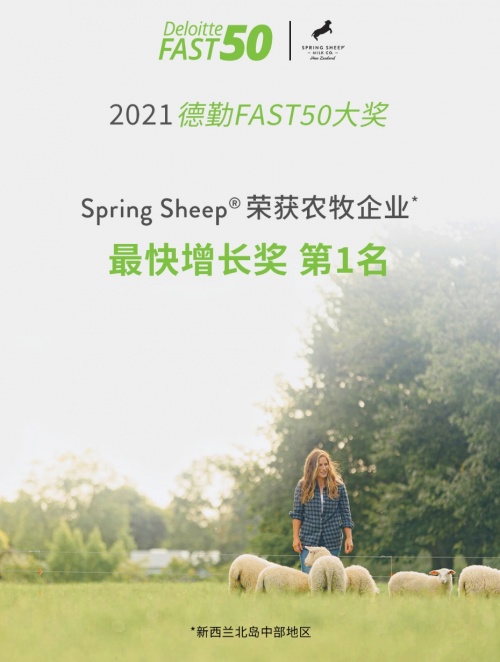 Spring Sheep?春綿?榮獲農牧企業(yè)最快增長Top1，高端綿羊奶引領世界乳品新未來！