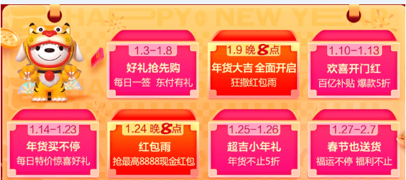 2022京東淘寶天貓年貨節(jié)活動是什么時候？9999元超級紅包、滿減攻略