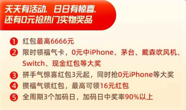 2022淘寶年貨節(jié)紅包口令是什么？怎么領(lǐng)取天貓年貨節(jié)超級(jí)紅包雨密令？