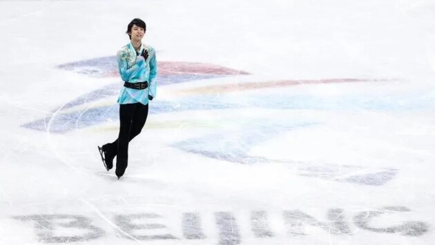 北京冬奧會(huì)主媒體中心（MMC）中，羽生結(jié)弦一個(gè)人的發(fā)布會(huì)