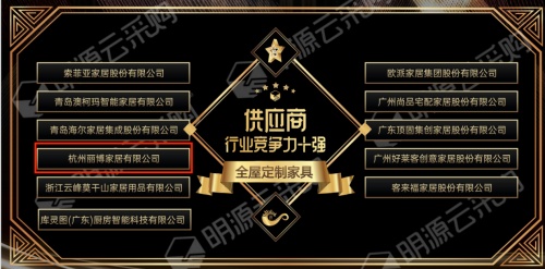 重磅揭曉！德意電器&麗博家居 榮登2021中國房地產供應商行業(yè)競爭力十強