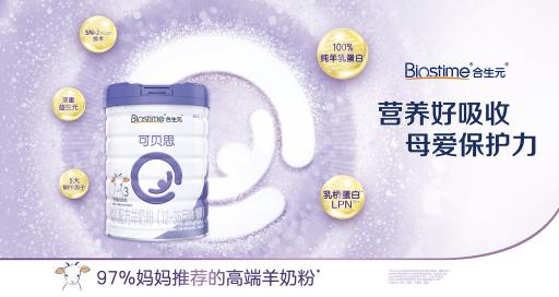 隨著消費升級，合生元羊奶粉成為眾多母嬰家庭的首選口糧