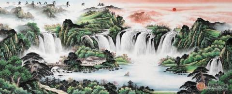 客廳沙發(fā)墻掛什么畫？宋唐手繪國畫裝飾旺財好運來！