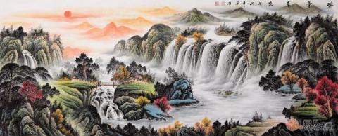 客廳沙發(fā)墻掛什么？這五幅旺財(cái)風(fēng)水畫裝飾最合適了！
