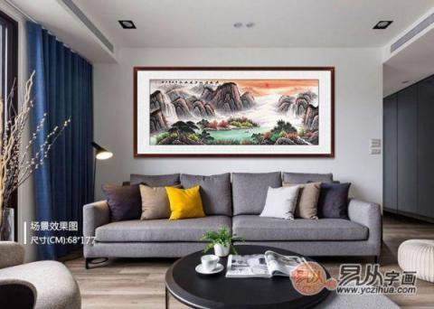 客廳沙發(fā)墻掛什么？這五幅旺財(cái)風(fēng)水畫裝飾最合適了！