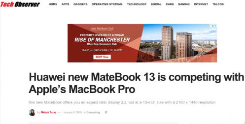 輕薄本新勢(shì)力，華為MateBook 13筆記本深空灰即將亮相