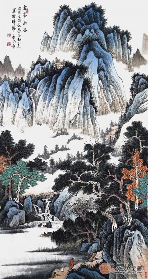 水墨丹青描繪山河之美—賞析許吉爾手繪國(guó)畫(huà)山水之美！