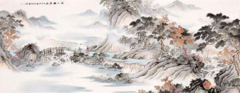 春節(jié)送禮送什么字畫(huà)好？李佩錦精品山水字畫(huà)雅致是首選！