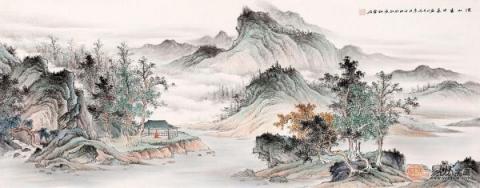 春節(jié)送禮送什么字畫(huà)好？李佩錦精品山水字畫(huà)雅致是首選！