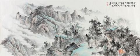 春節(jié)送禮送什么字畫(huà)好？李佩錦精品山水字畫(huà)雅致是首選！