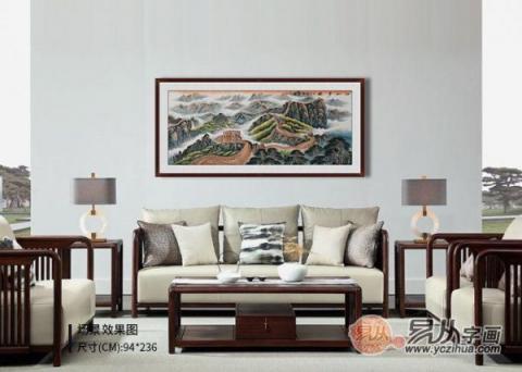 客廳沙發(fā)墻掛什么畫？宋唐手繪國畫裝飾風(fēng)水財(cái)運(yùn)旺！