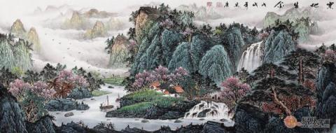 客廳沙發(fā)墻掛什么畫？宋唐手繪國畫裝飾風(fēng)水財(cái)運(yùn)旺！