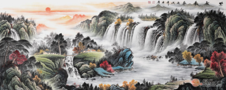 辦公室掛什么風(fēng)水好？旺財運首選名人山水國畫！