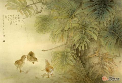 原生態(tài)藝術佳作，畫家藍健康國畫賞析