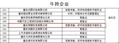 房慧科技獲評(píng)2018重慶高成長(zhǎng)性科技企業(yè)