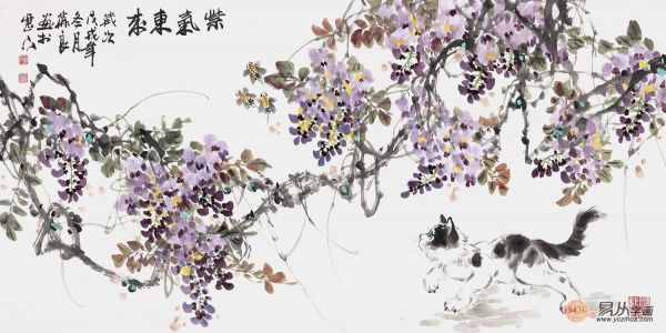 家里客廳掛的字畫 富貴命就掛紫氣東來(lái)圖