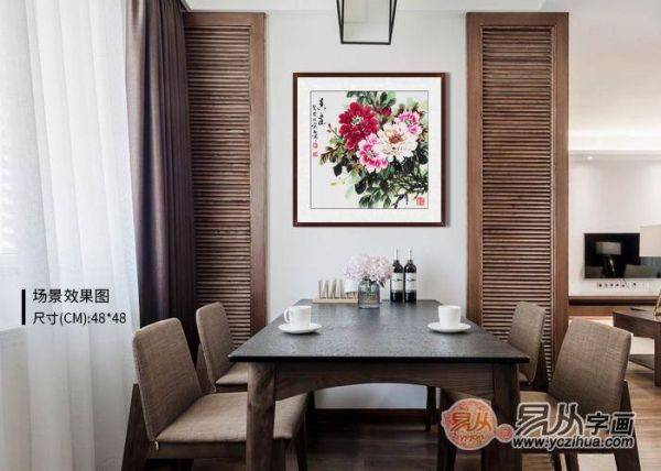 不知道餐廳里掛什么畫好，看看這些小品花鳥畫美不美