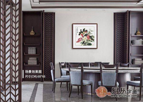 不知道餐廳里掛什么畫好，看看這些小品花鳥畫美不美