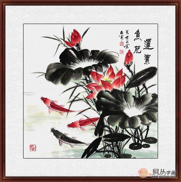 不知道餐廳里掛什么畫好，看看這些小品花鳥畫美不美