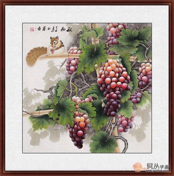 不知道餐廳里掛什么畫好，看看這些小品花鳥畫美不美
