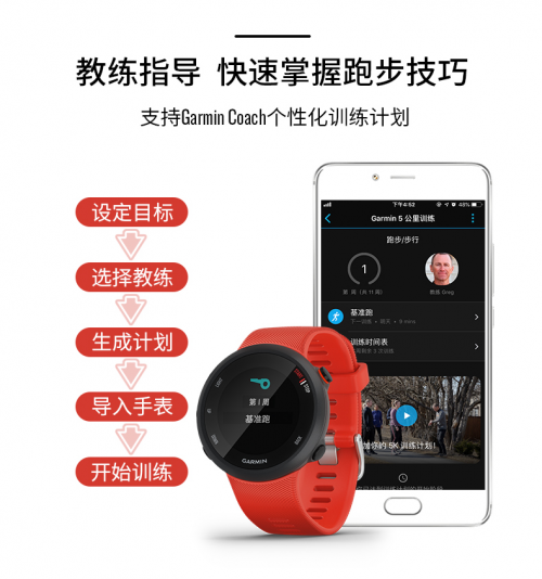 Garmin Forerunner 45，輕量運(yùn)動(dòng)擺脫束縛