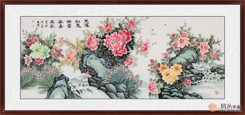 國(guó)畫(huà)牡丹圖適合掛在哪些場(chǎng)合，易從帶你一探究竟