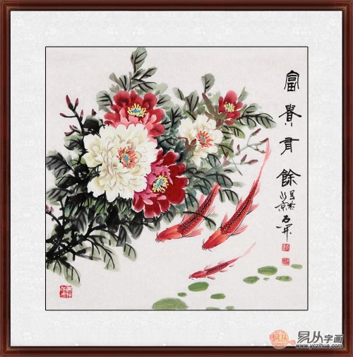 國(guó)畫(huà)牡丹圖適合掛在哪些場(chǎng)合，易從帶你一探究竟