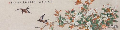 客廳裝修設(shè)計(jì)離不開一幅字畫，國(guó)畫花鳥畫打造溫馨和諧氛圍