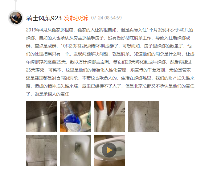 自如公寓蟑螂成群，“品質(zhì)租房”成空談？