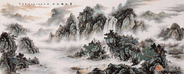 當代名家趙洪霞先生筆下的中國山水畫作品鑒賞