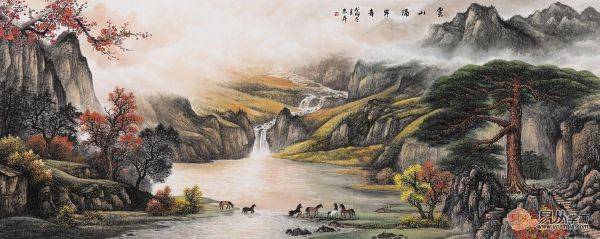當代名家趙洪霞先生筆下的中國山水畫作品鑒賞