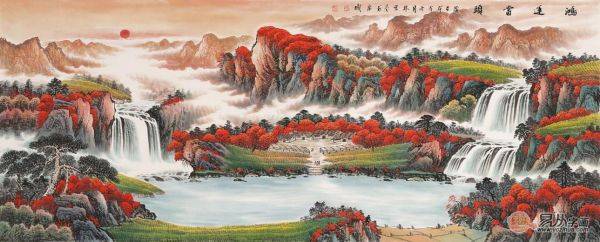 客廳風(fēng)水畫怎么選？名家山水畫催財(cái)旺運(yùn)品位佳