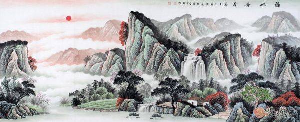 客廳風(fēng)水畫怎么選？名家山水畫催財(cái)旺運(yùn)品位佳