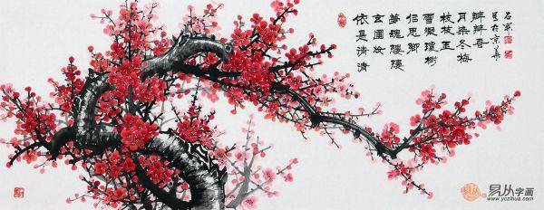 梅蘭竹菊的君子品質(zhì)，名家石開梅蘭竹菊四君子國(guó)畫作品欣賞