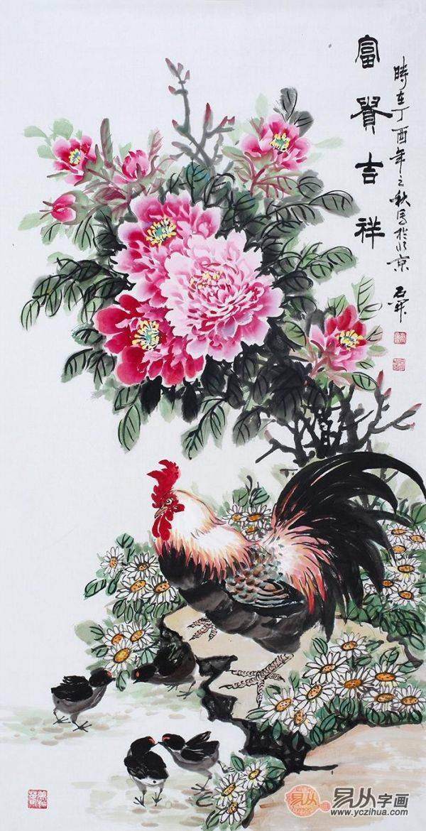 適合玄關(guān)的裝飾畫，這5款吉祥花鳥畫，顏值風(fēng)水兩相宜