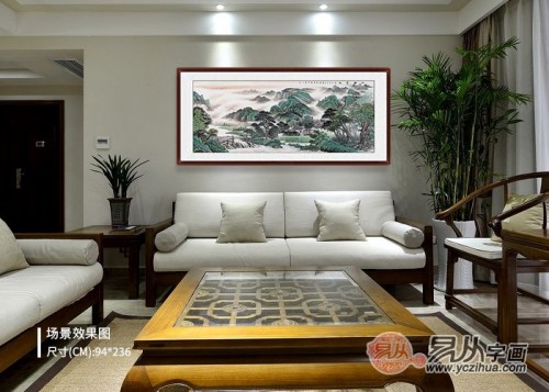 精美客廳沙發(fā)背景墻掛畫，家里都美呆了
